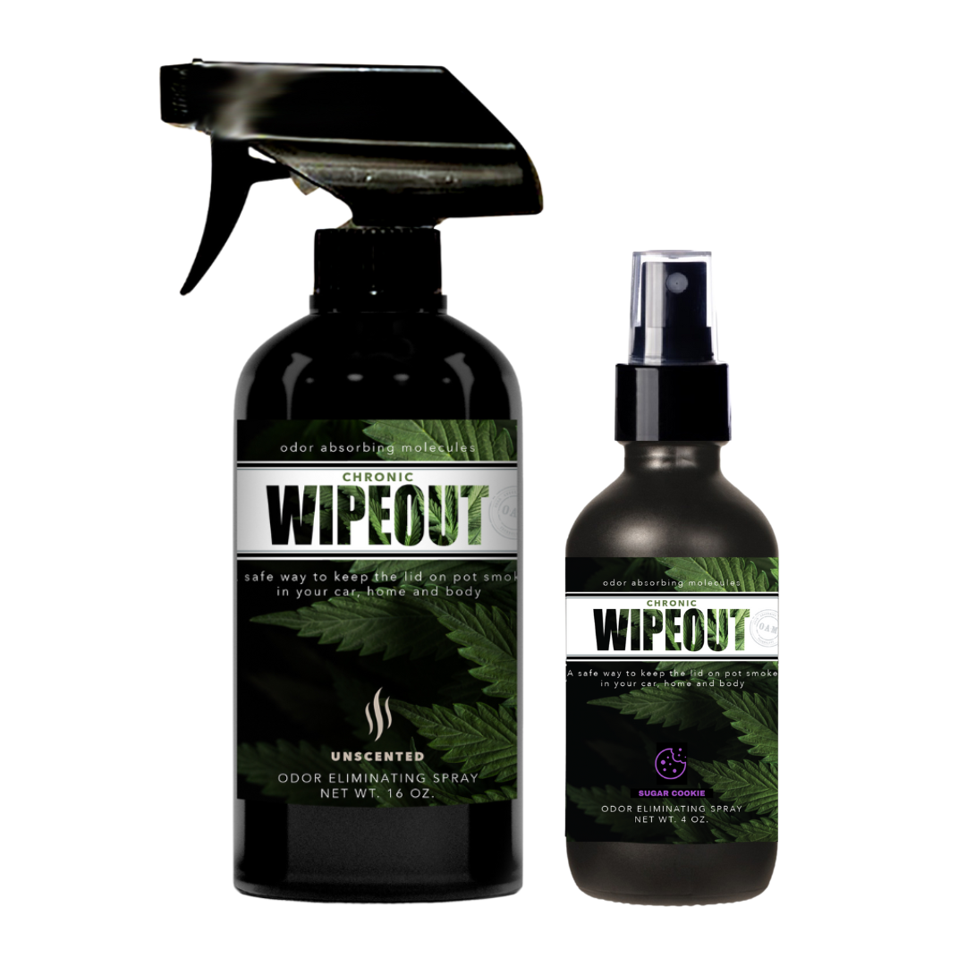 Twin Pack 16 oz and 4 oz Bundle | Smoke Odor Eliminating Spray Chronic Wipeout