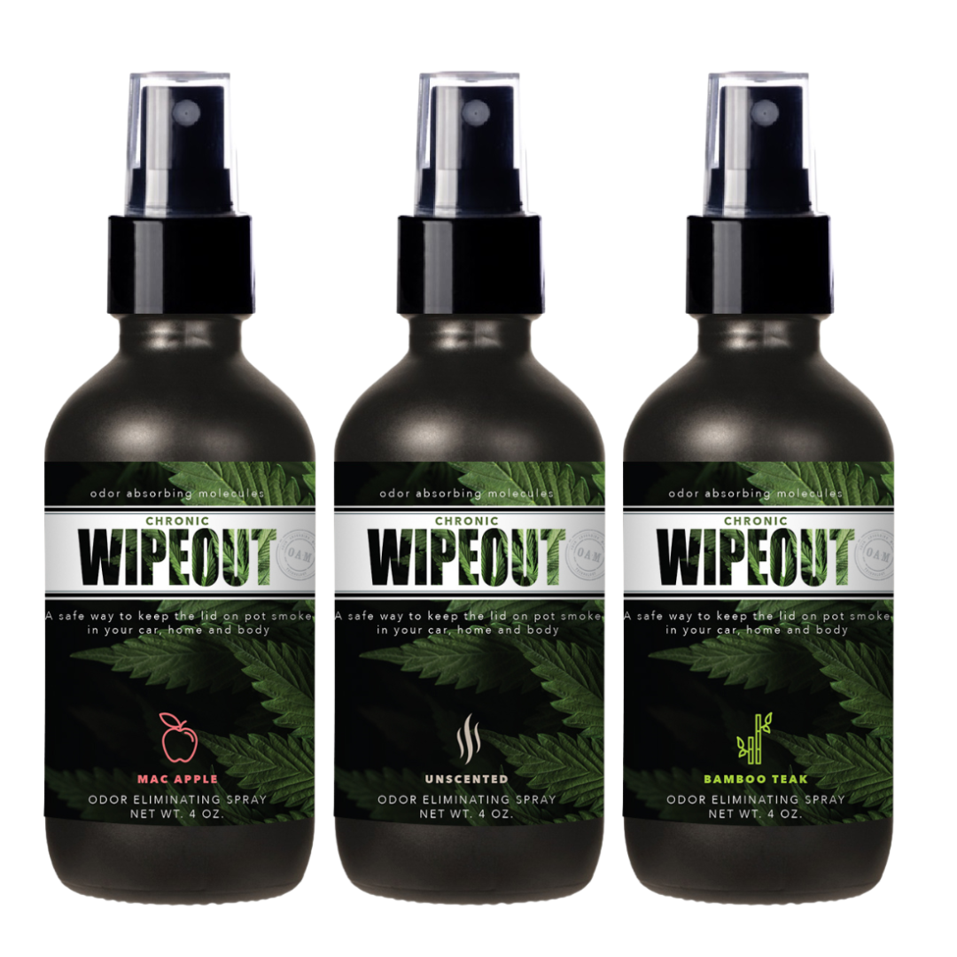 4 oz. On The Go 3 Pack Bundle | Smoke Odor Eliminating Spray Chronic Wipeout