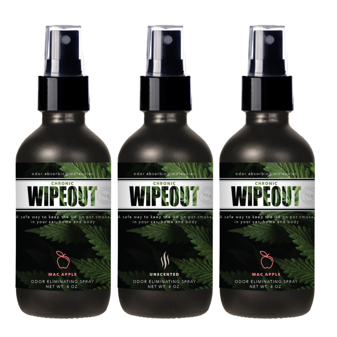 4 oz. On The Go 3 Pack Bundle | Smoke Odor Eliminating Spray Chronic Wipeout