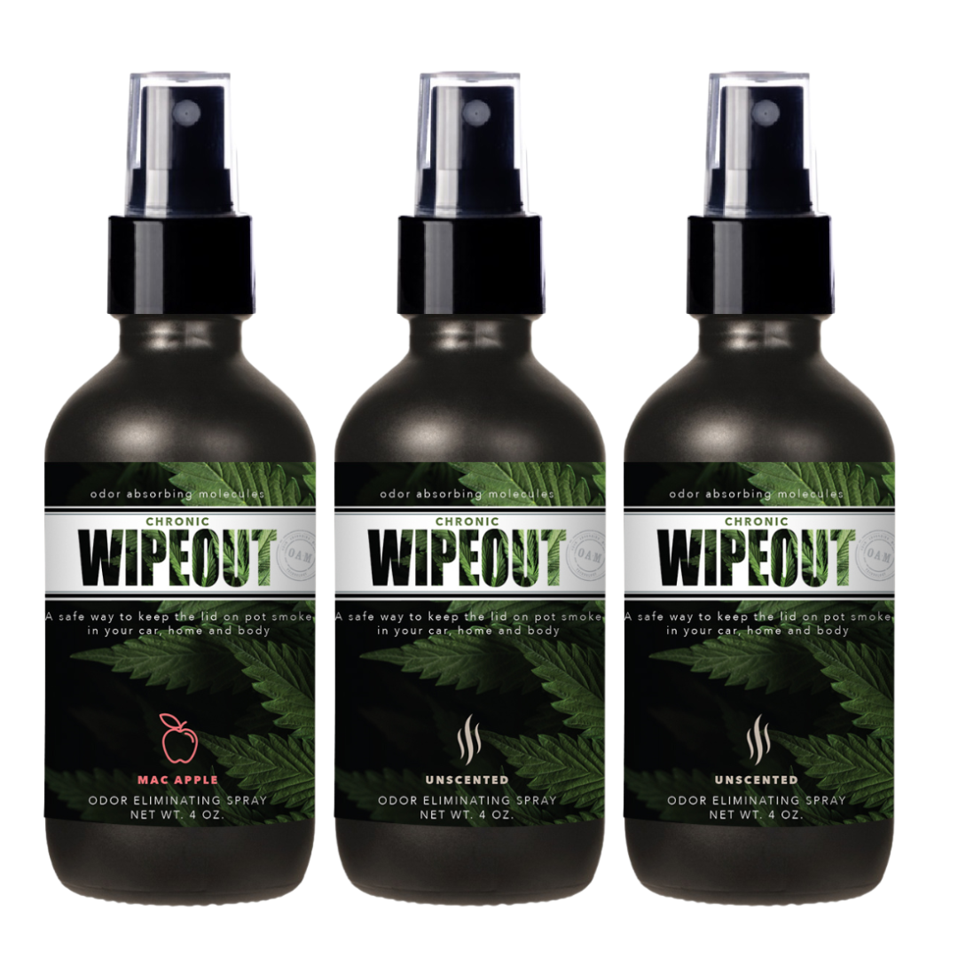 4 oz. On The Go 3 Pack Bundle | Smoke Odor Eliminating Spray Chronic Wipeout
