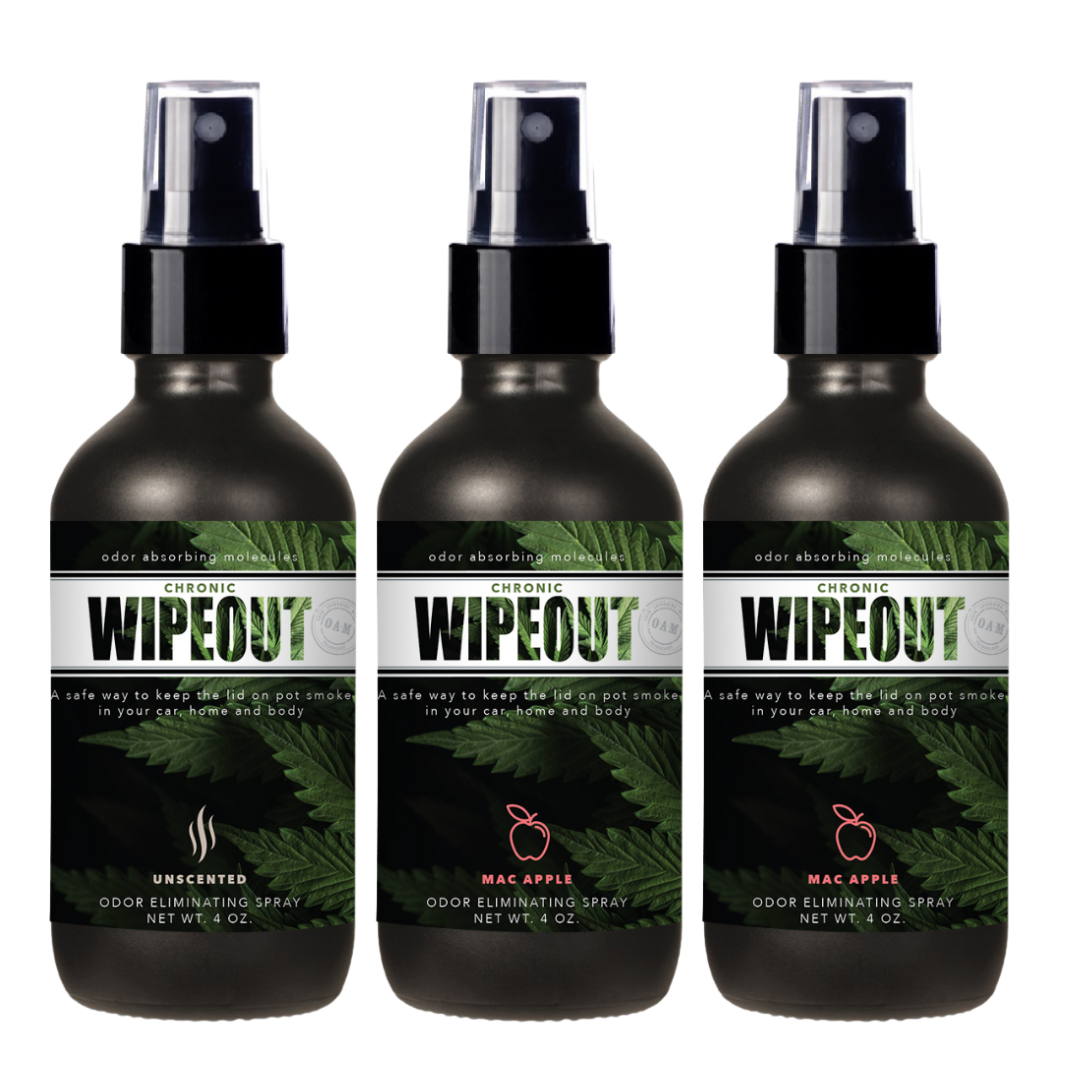 4 oz. On The Go 3 Pack Bundle | Smoke Odor Eliminating Spray Chronic Wipeout
