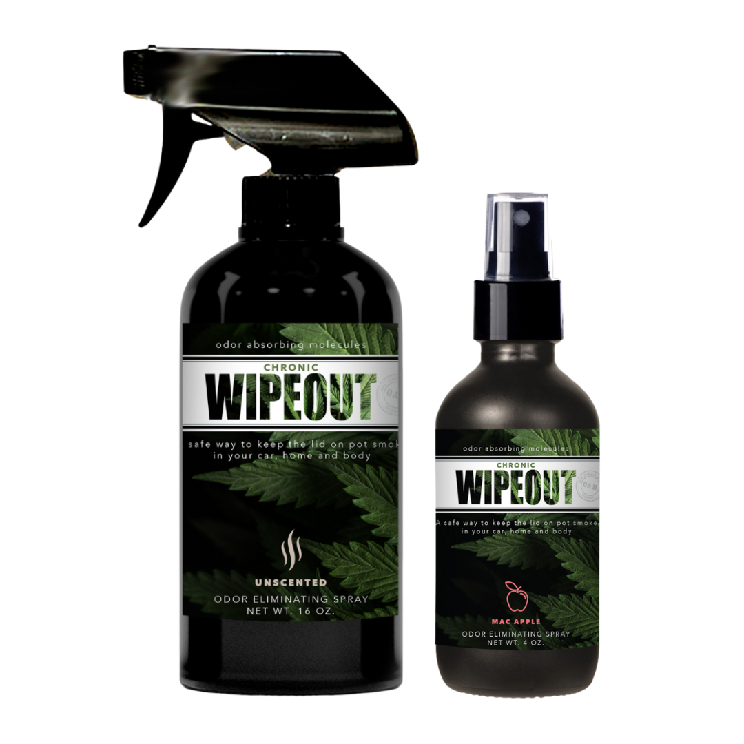 Twin Pack 16 oz and 4 oz Bundle | Smoke Odor Eliminating Spray Chronic Wipeout