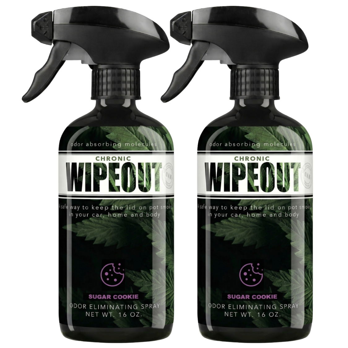 Double Pack 16 oz Sprays | Odor Eliminating Spray Chronic Wipeout