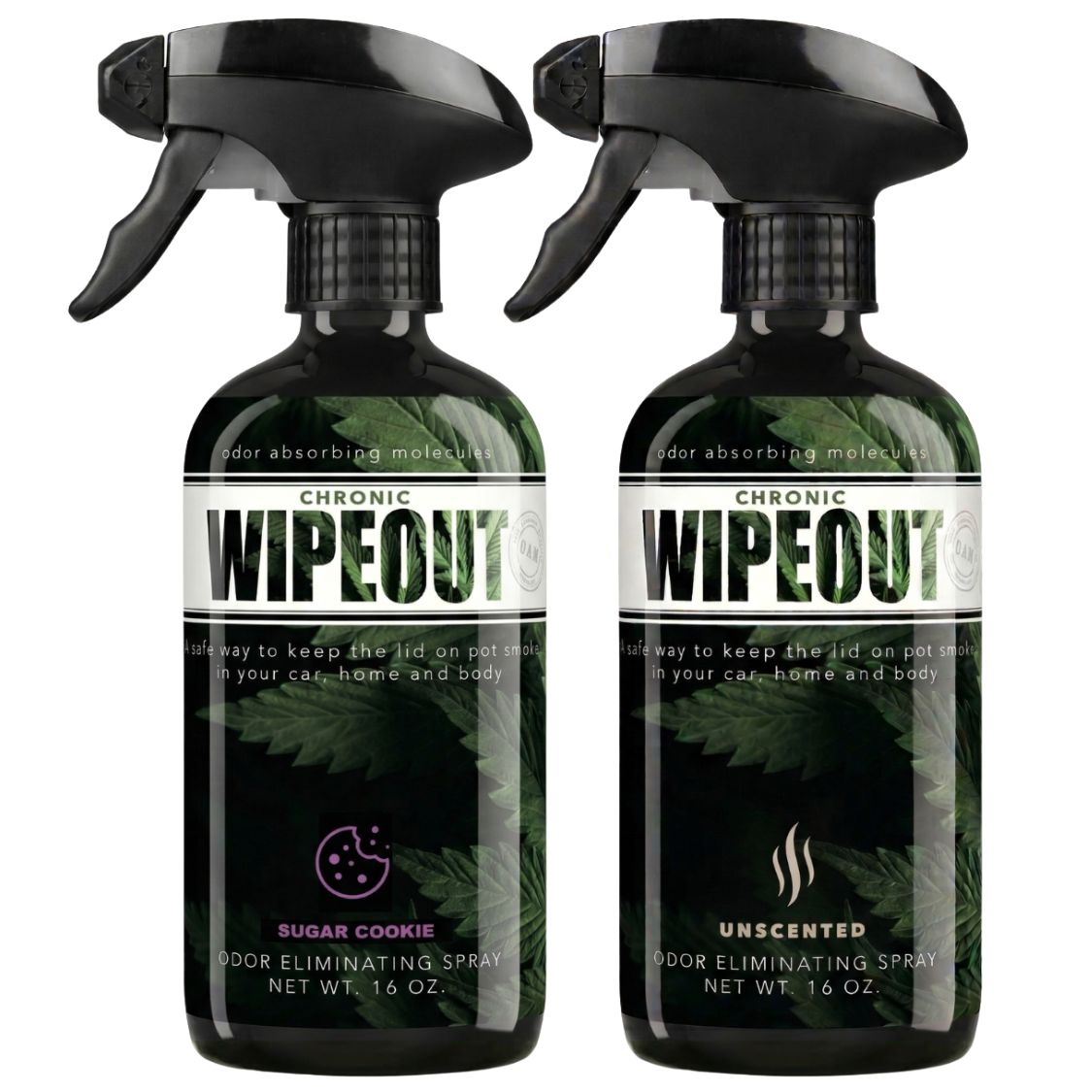 Double Pack 16 oz Sprays | Odor Eliminating Spray Chronic Wipeout