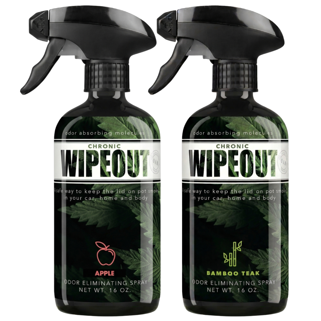 Double Pack 16 oz Sprays | Odor Eliminating Spray Chronic Wipeout