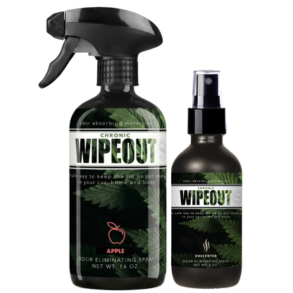 Twin Pack 16 oz and 4 oz Bundle | Smoke Odor Eliminating Spray Chronic Wipeout