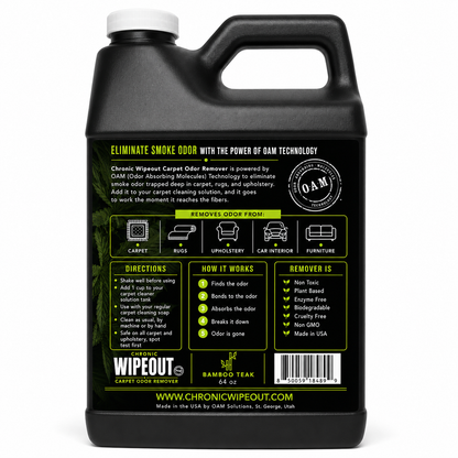 Chronic Wipeout Carpet Odor Remover | Bamboo Teak, 64 oz
