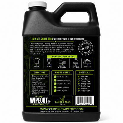 Chronic Wipeout Laundry Booster | Bamboo Teak, 64 oz